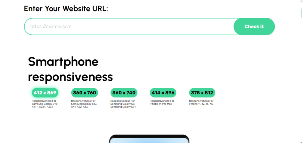 Responsive testing online tool