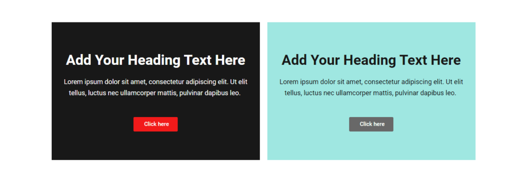 Example of emphasis and CTAs