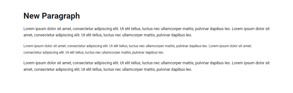 Example of inconsistent font sizes